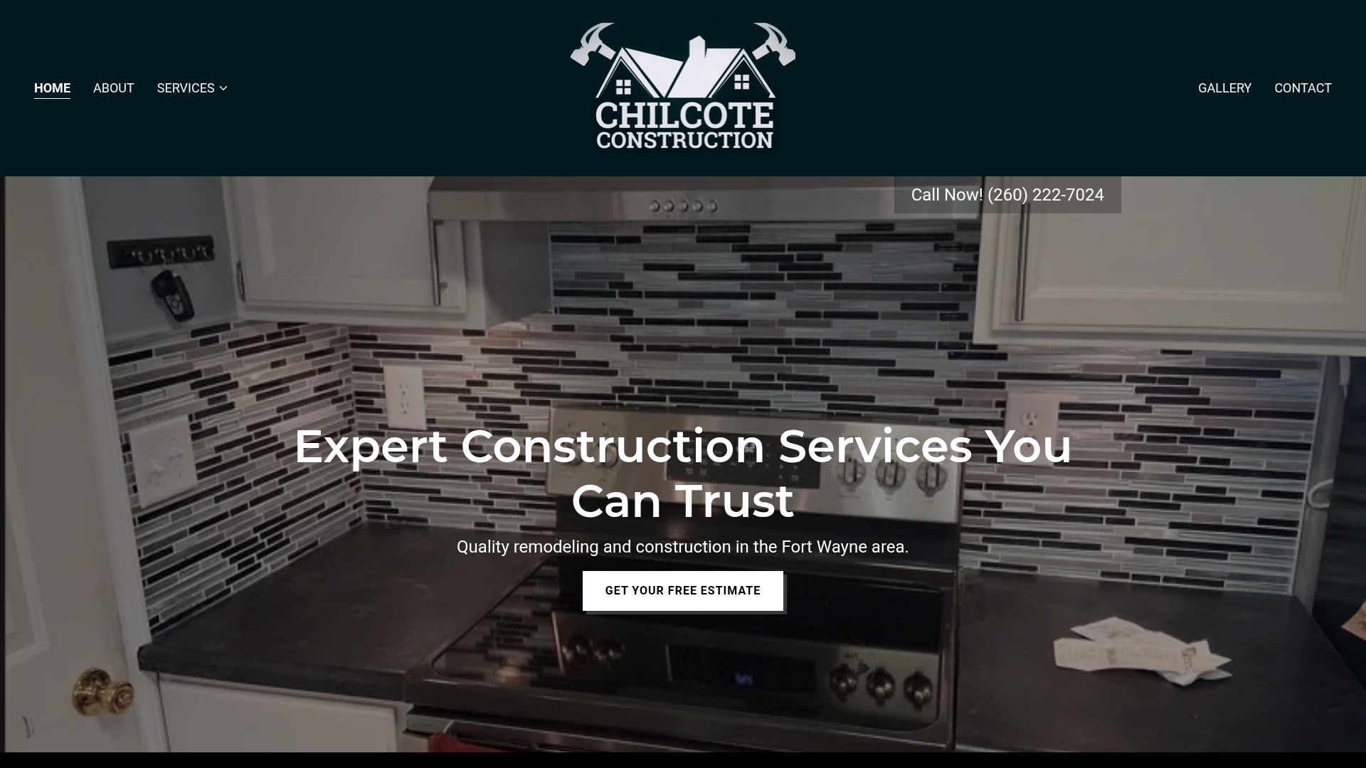 Chilcote Construction website